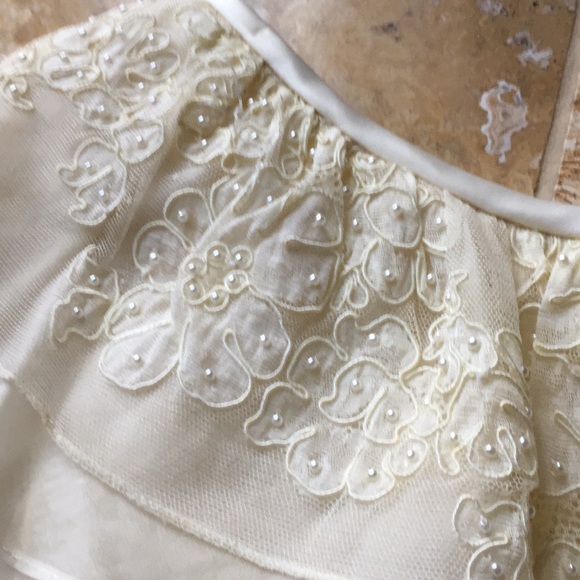 Watters & Watters silk bridal antique ivory/pearls - Picture 4 of 8